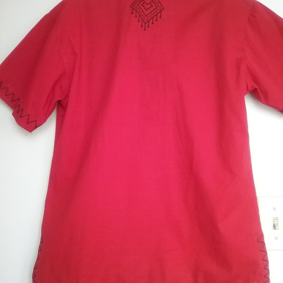 Embroidered Red Top - Picture 11 of 11